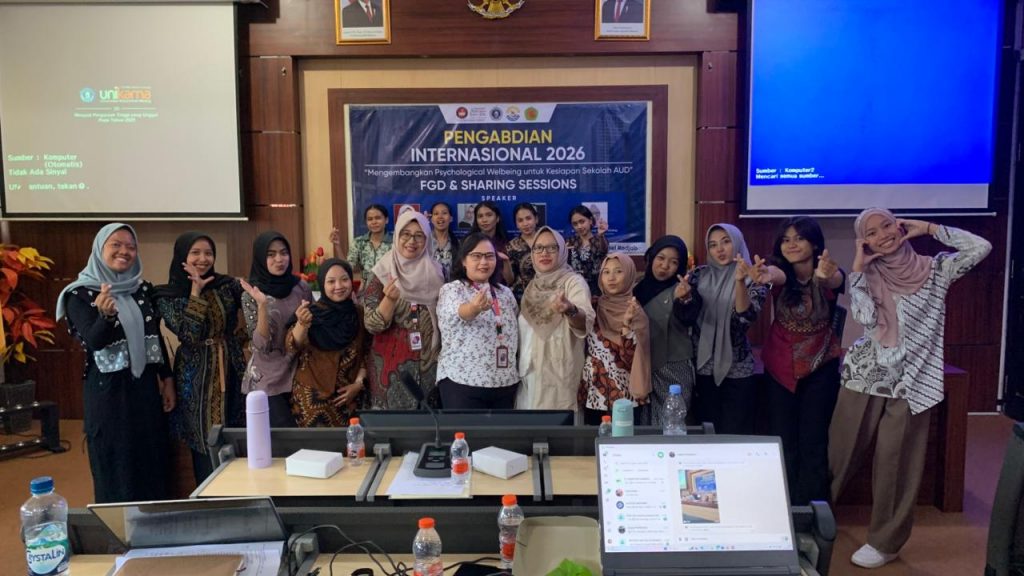 Pengabdian Internasional 2026: Prodi PG-PAUD FIP Unikama dan UPSI Malaysia Bersinergi Tingkatkan Kesiapan Sekolah AUD Melalui Kesejahteraan Psikologis